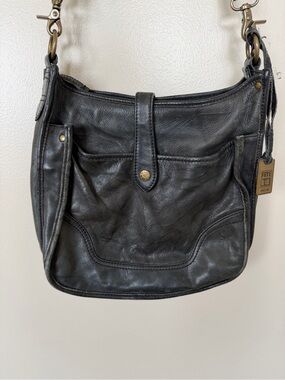 FRYE Campus Black Charcoal Leather Crossbody Original not Madison SOFT